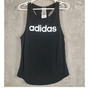 Adidas Women's Essential Loose Logo Tank Top Black Size Small NWT MSRP $25.00